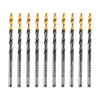 Сверло по металлу, 3,2 мм, HSS-Tin, Golden Tip, 10 шт. Denzel 717206