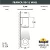 Светильник на стену FUMAGALLI FRANCA 90-1L WALL  3A7.002.000.WXU1L