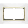 Рамка для двойной розетки Werkel Snabb WL03-Frame-01-DBL-white-GD белый/золото 4690389083846