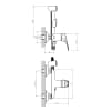 Смеситель для биде DECOROOM DR21 (DR21058)