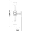 Потолочная люстра Escada Mondrian 699/4P