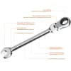 Комбинированный гаечный ключ ЗУБР трещоточный шарнирный 19 мм, 27101-19