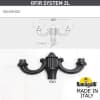 Парковый фонарь FUMAGALLI TABOR OFIR/NOEMI 2L E35.205.R20.WXH27
