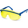 Защитные жёлтые очки ЗУБР ПРОТОН линза увеличенного размера, открытого типа 110482