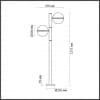 Уличный светильник ODEON LIGHT LOMEO 4832/2F