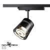 Однофазный трековый светодиодный светильник IP20 LED 4000K 20W 175-245V ARTIK 358649 PORT NT21 000 корпус черный/плафон дымчатый   NOVOTECH ARTIK 358649