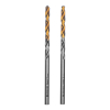 Сверло спиральное по металлу 3 x 60 мм, Р6М5, Golden Tip , 2шт. Denzel 718225