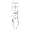 Лампа светодиодная FERON LB-433, JCD9 (капсульная), 7W 230V G9 4000К 25767