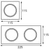 Рамка для светильника IT02 IT02-QRS1 white Italline