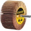 Круг шлифовальный STAYER лепестковый, на шпильке, P80, 80х40 мм 36609-080