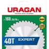 URAGAN Expert 160 x 20/16мм 40Т, диск пильный по дереву 36802-160-20-40_z01