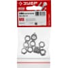 Оцинкованная гайка ЗУБР M8, 10 шт, кл. пр. 6, ГОСТ 5927-70 303556-08