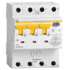 Дифференциальный автоматический выключатель IEK АВДТ 34 C25 100мА MAD22-6-025-C-100