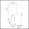 Интерьерная настольная лампа Odeon Light Pollen 5423/1T