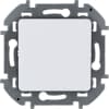 Выключатель кнопочный одноклавишный Legrand Inspiria для скрытого монтажа, цвет "Белый", номинальный ток 6 А, напряжение ~250В  673690