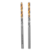 Сверло спиральное по металлу 3,5 x 70 мм, Р6М5, Golden Tip , 2шт. Denzel 718227