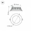 Встраиваемый светильник Arlight LTD-105WH-FROST 9W 6000K IP44 021491
