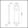 Наземный светильник Odeon Light Como 6653/10GL