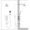 Душевая система встроенная с термостатом Timo Tetra-thermo черный (SX-0179/03SM)