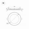 Встраиваемый светильник Arlight DL-142M 13W 3000K IP40 020110