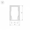 Профиль для светодиодной ленты Arlight SL-MINI-8-H12-2000 ANOD 023714