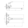 Смеситель для ванны DECOROOM DR21 (DR21043)