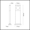 Наземный светильник Odeon Light Como 6653/10GA