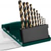 KRAFTOOL COBALT 10шт(1-10мм), Набор сверл по металлу HSS-Co(8%), сталь М42(S2-10-1-8) 29656-H10