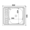 Мойка из нержавеющей стали MIXLINE ML 50x60 (538191)