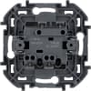Выключатель двухклавишный Legrand Inspiria для скрытого монтажа, цвет "Антрацит", номинальный ток 10 А, напряжение ~250В. 673623