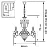 Подвесная люстра SCHON 790114 Osgona