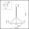 Подвесной светильник ODEON LIGHT BEVEREN 3918/63L