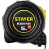 STAYER BlackMax 5м / 19мм рулетка в ударостойком полностью обрезиненном корпусе  и двумя фиксаторами 3410-05_z02