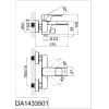 Смеситель для ванны D&K Berlin Technische (DA1433515)
