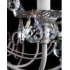 Люстра подвесная Eurosvet Alda 3305/8 белый с золотом/прозрачный хрусталь Strotskis