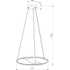 Подвесной светильник Eurosvet Occhio 40027/1 LED серый