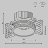 Точечный светильник Maytoni Round DL058-12W4K-TRS-W