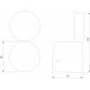 Настенный светильник Elektrostandard Brioni 40131/LED белый