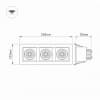 Встраиваемый светильник Arlight CL-KARDAN-S260x102 27W 6000K IP20 024134