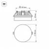 Встраиваемый светильник Arlight LTD-80R-Opal-Roll 5W 3000K IP40 020809