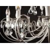 Люстра подвесная Eurosvet Alda 3305/12 белый с золотом/прозрачный хрусталь Strotskis