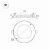 Встраиваемый светильник Arlight DL-120M 9W 4000K IP40 020106