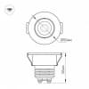 Встраиваемый светильник Arlight LTM-R50WH 5W 4000K IP40 020755