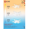 Светильник светодиодный IN HOME ELEGANT FLAME 120Вт 230В 3000-6500K 8400Лм 1035х895х120мм c пультом ДУ белый 4690612051543