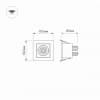 Встраиваемый светильник Arlight CL-KARDAN-S102x102 9W 3000K IP20 024126