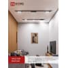 Светильник трековый линейный светодиодный поворотный IN HOME LTR-01R-TL 10Вт 4000К 1000Лм 210мм IP40 120 градусов черный серии TOP-LINE 4690612045474