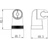 Крепление настенное Lemark поворотное для лейки(LM8009C)