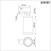 Трехфазный трековый cветильник IP20 GU10 50W 220V MAIS 370767 PORT NT21 000 белый   NOVOTECH MAIS 370767