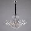 Люстра хрустальная Eurosvet Crystal 10080/12 хром/прозрачный хрусталь Strotskis