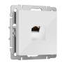 Розетка компьютерная Ethernet RJ-45 cat. 6A экранированная (белый) W5120101